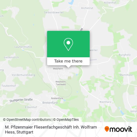 M. Pfizenmaier Fliesenfachgeschäft Inh. Wolfram Hess map