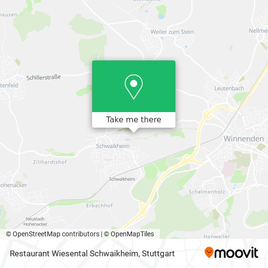 Restaurant Wiesental Schwaikheim map