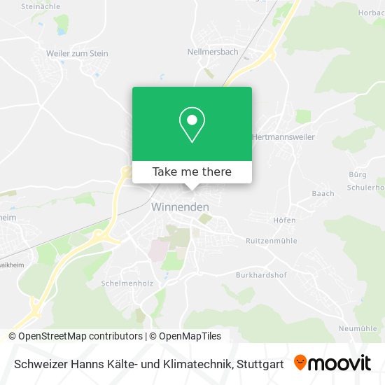 Schweizer Hanns Kälte- und Klimatechnik map