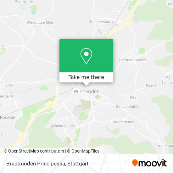 Brautmoden Principessa map