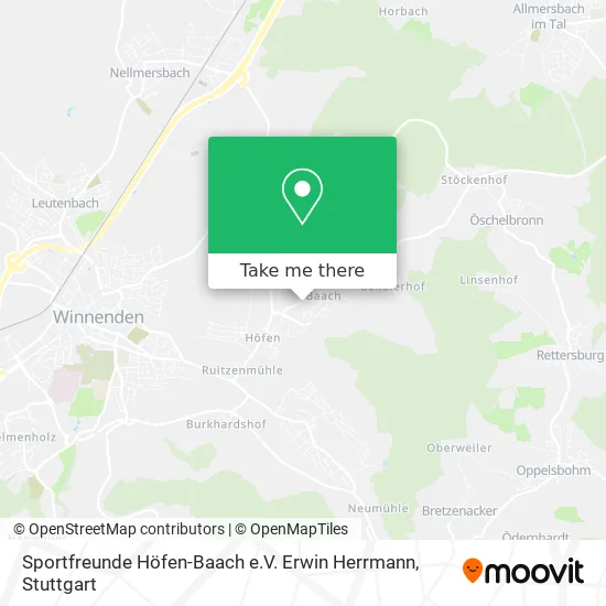 Карта Sportfreunde Höfen-Baach e.V. Erwin Herrmann