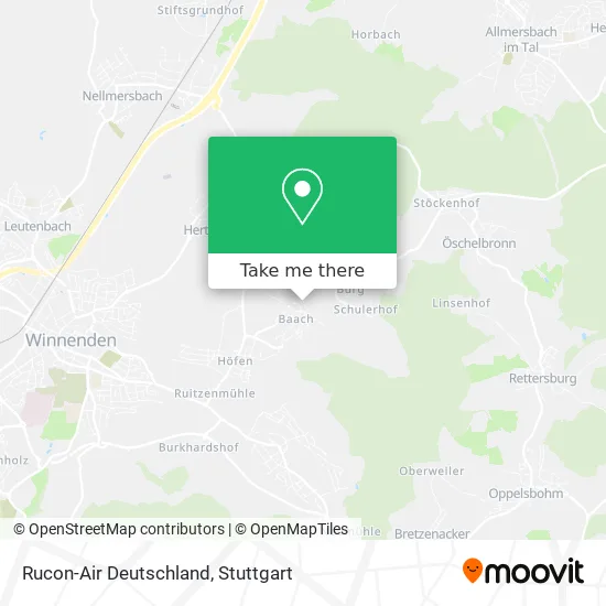 Карта Rucon-Air Deutschland