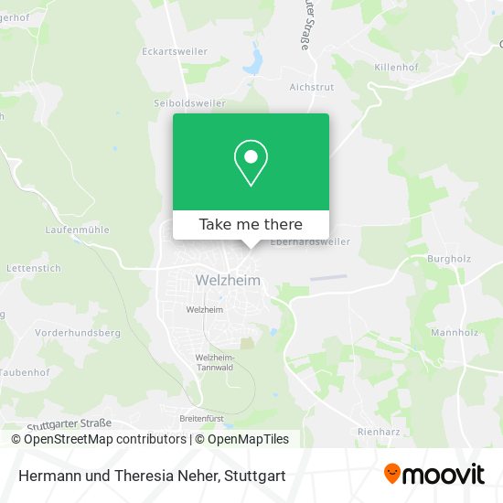 Hermann und Theresia Neher map