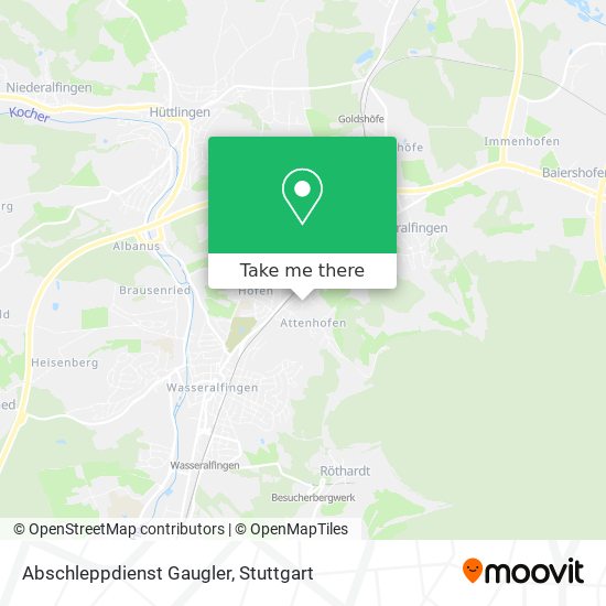Abschleppdienst Gaugler map