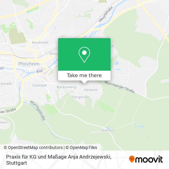 Praxis für KG und Maßage Anja Andrzejewski map