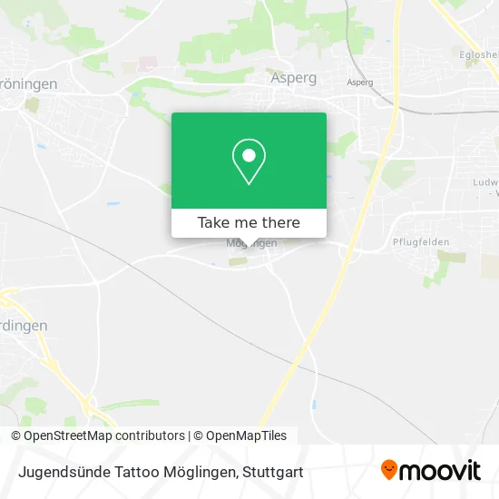 Карта Jugendsünde Tattoo Möglingen