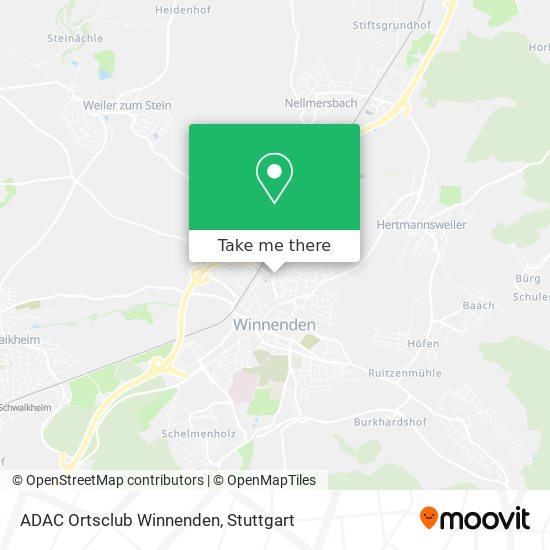 ADAC Ortsclub Winnenden map