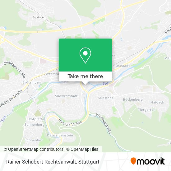 Rainer Schubert Rechtsanwalt map