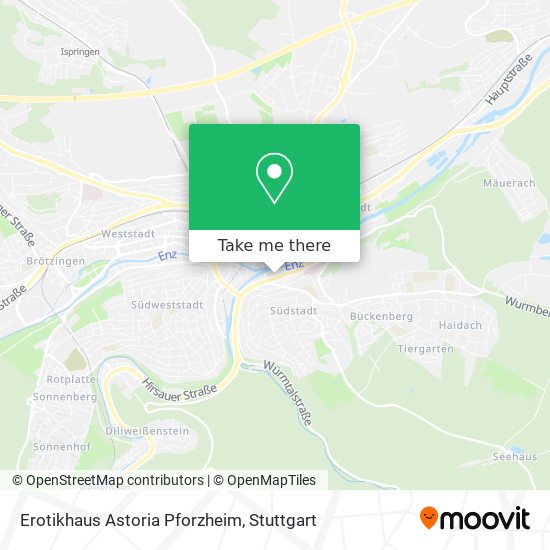 Erotikhaus Astoria Pforzheim map