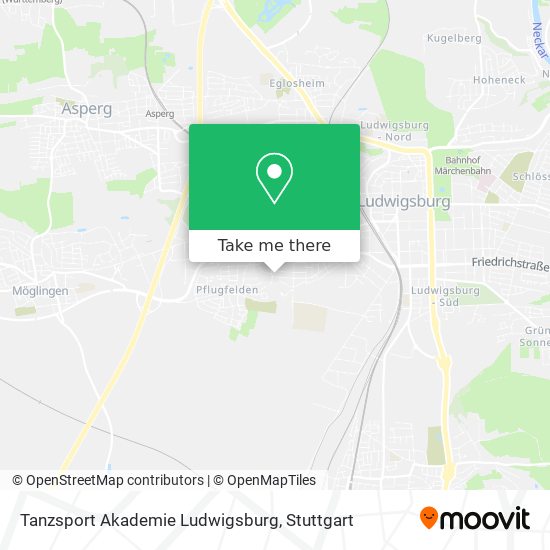 Tanzsport Akademie Ludwigsburg map