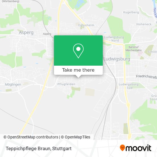 Teppichpflege Braun map