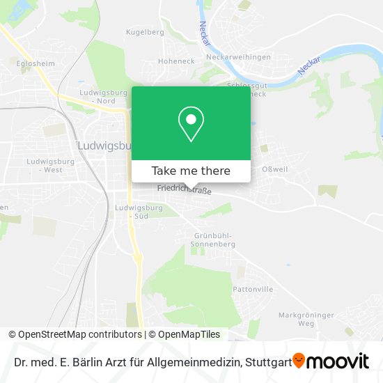 Dr. med. E. Bärlin Arzt für Allgemeinmedizin map