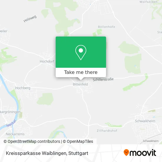 Карта Kreissparkasse Waiblingen