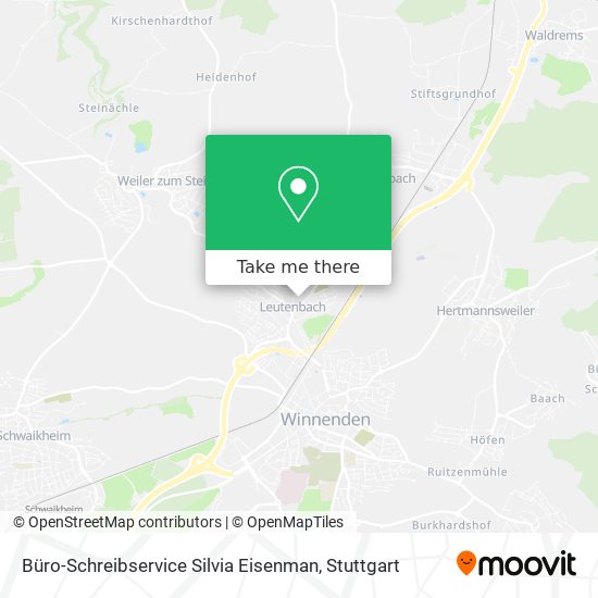 Büro-Schreibservice Silvia Eisenman map
