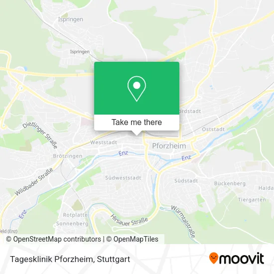 Карта Tagesklinik Pforzheim