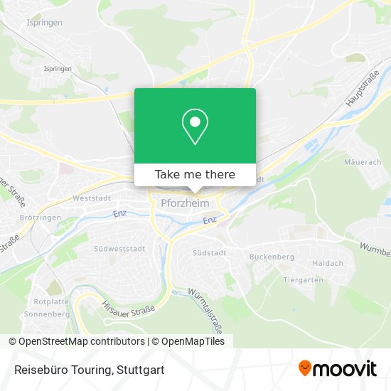 Reisebüro Touring map