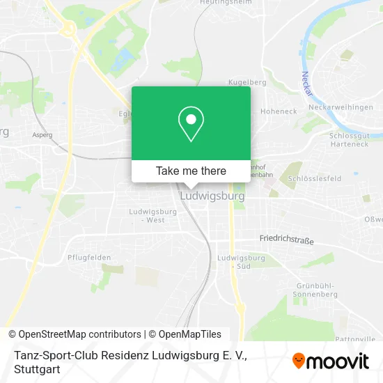 Карта Tanz-Sport-Club Residenz Ludwigsburg E. V.