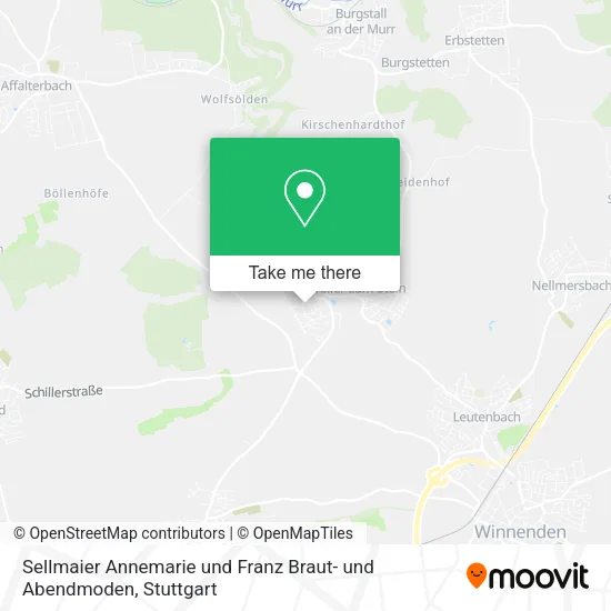 Карта Sellmaier Annemarie und Franz Braut- und Abendmoden
