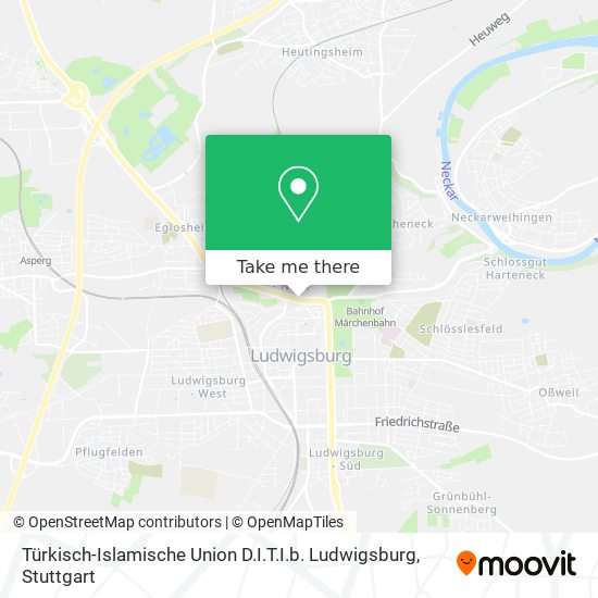 Türkisch-Islamische Union D.I.T.I.b. Ludwigsburg map