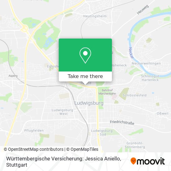 Württembergische Versicherung: Jessica Aniello map