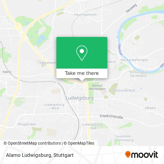 Alamo Ludwigsburg map