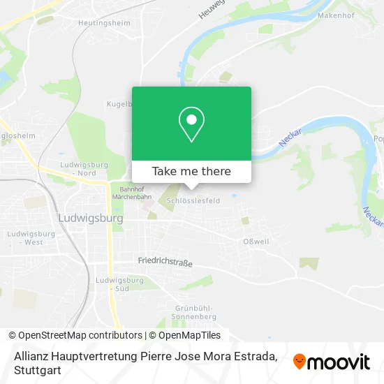 Карта Allianz Hauptvertretung Pierre Jose Mora Estrada