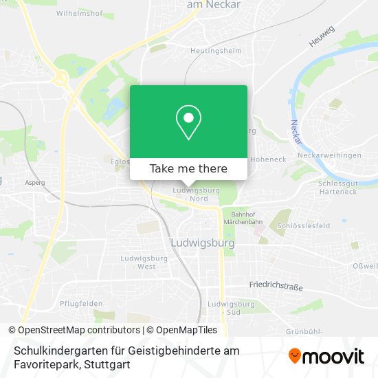 Schulkindergarten für Geistigbehinderte am Favoritepark map