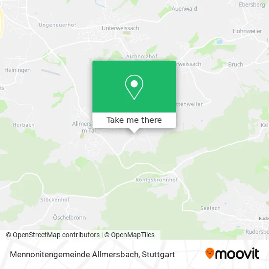 Карта Mennonitengemeinde Allmersbach
