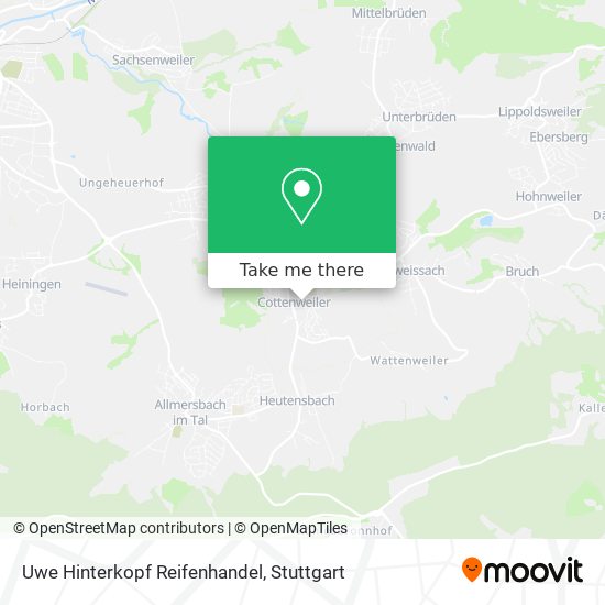 Uwe Hinterkopf Reifenhandel map