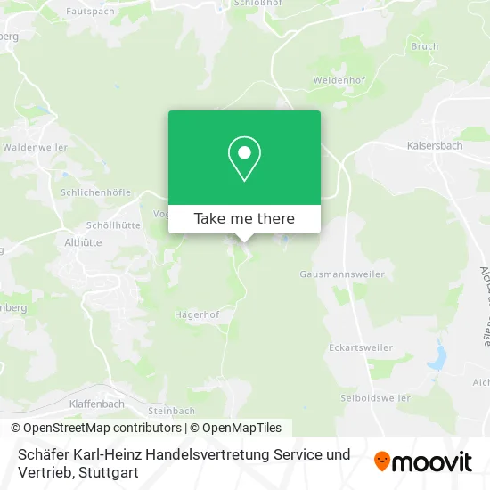 Карта Schäfer Karl-Heinz Handelsvertretung Service und Vertrieb