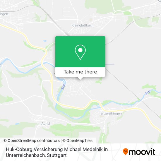 Карта Huk-Coburg Versicherung Michael Medelnik in Unterreichenbach