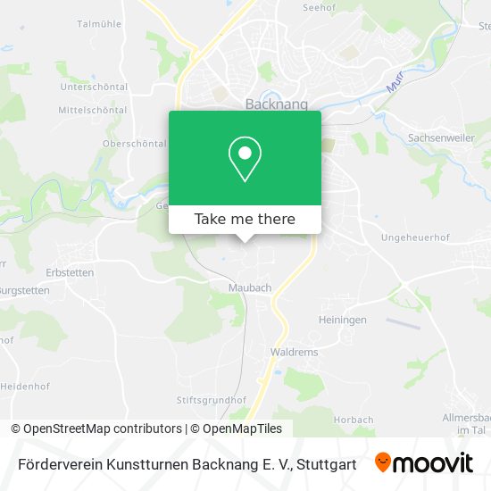 Förderverein Kunstturnen Backnang E. V. map