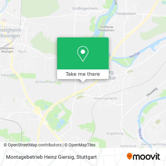 Карта Montagebetrieb Heinz Giersig