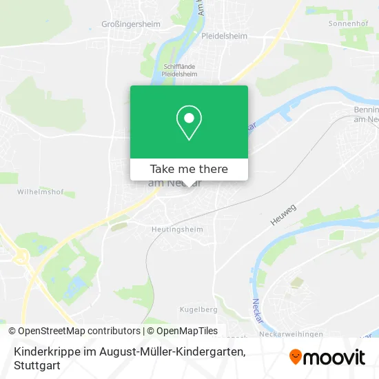 Карта Kinderkrippe im August-Müller-Kindergarten