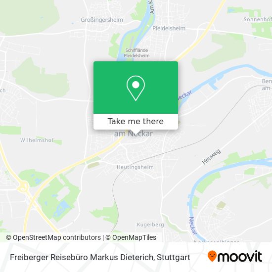Карта Freiberger Reisebüro Markus Dieterich