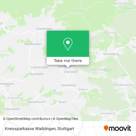 Карта Kreissparkasse Waiblingen