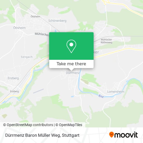 Dürrmenz Baron Müller Weg map