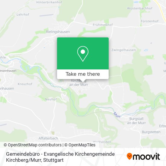 Gemeindebüro - Evangelische Kirchengemeinde Kirchberg / Murr map