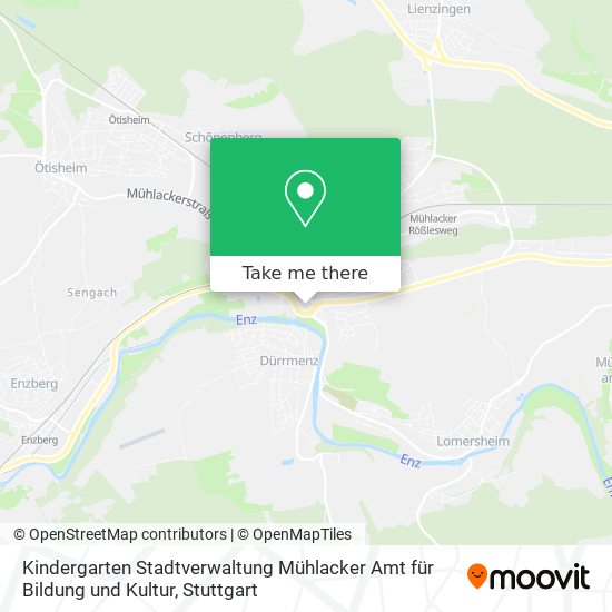 Kindergarten Stadtverwaltung Mühlacker Amt für Bildung und Kultur map