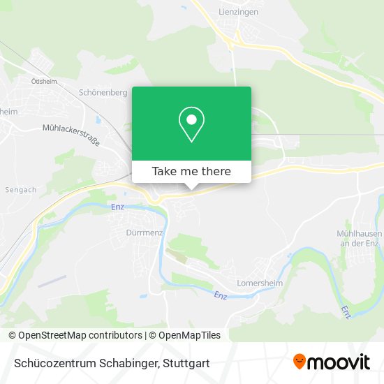 Schücozentrum Schabinger map