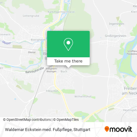 Карта Waldemar Eckstein med. Fußpflege