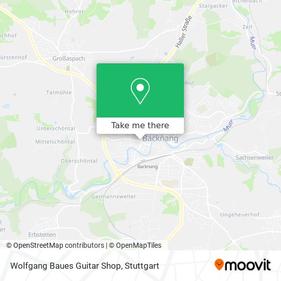 Wolfgang Baues Guitar Shop map