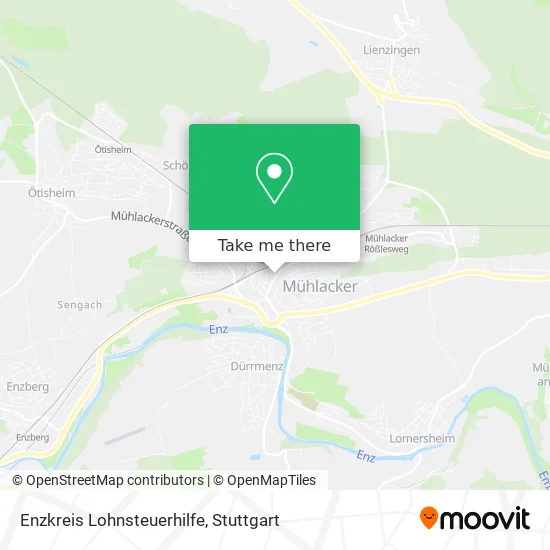 Карта Enzkreis Lohnsteuerhilfe