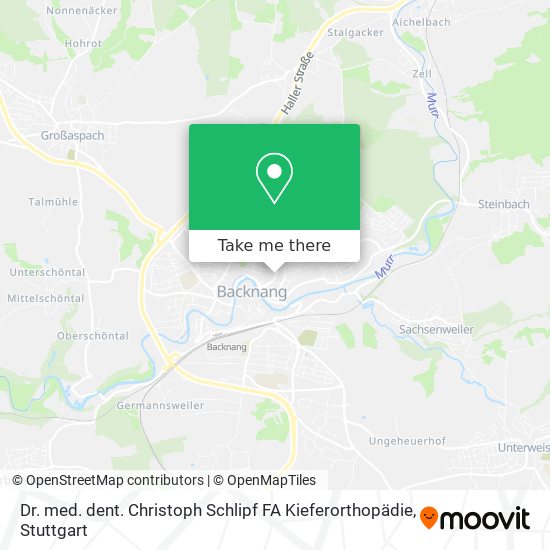 Dr. med. dent. Christoph Schlipf FA Kieferorthopädie map