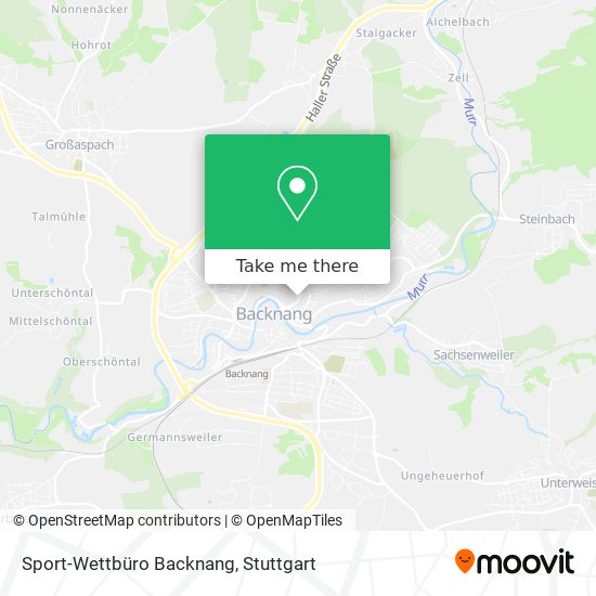 Sport-Wettbüro Backnang map