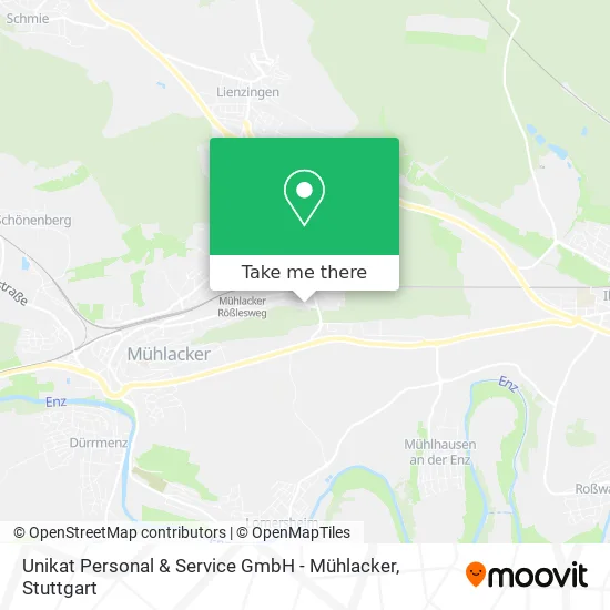 Unikat Personal & Service GmbH - Mühlacker map