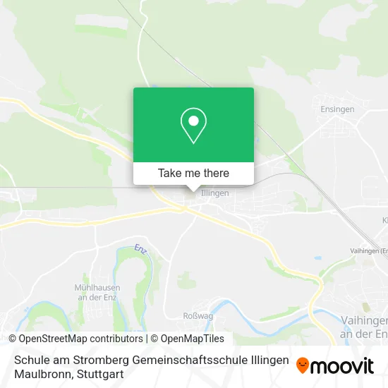 Карта Schule am Stromberg Gemeinschaftsschule Illingen Maulbronn