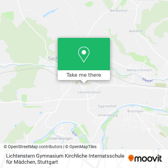 Lichtenstern Gymnasium Kirchliche Internatsschule für Mädchen map