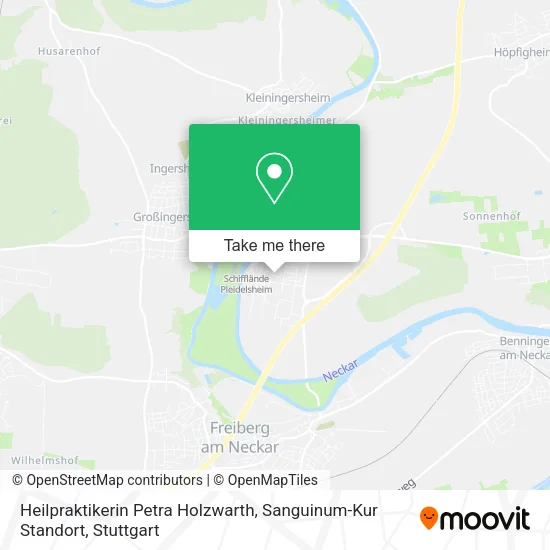 Карта Heilpraktikerin Petra Holzwarth, Sanguinum-Kur Standort