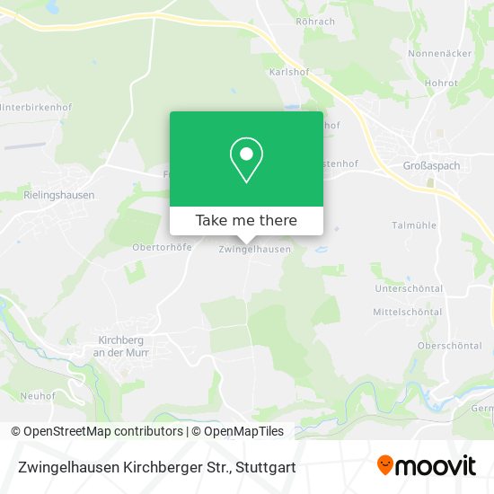 Карта Zwingelhausen Kirchberger Str.